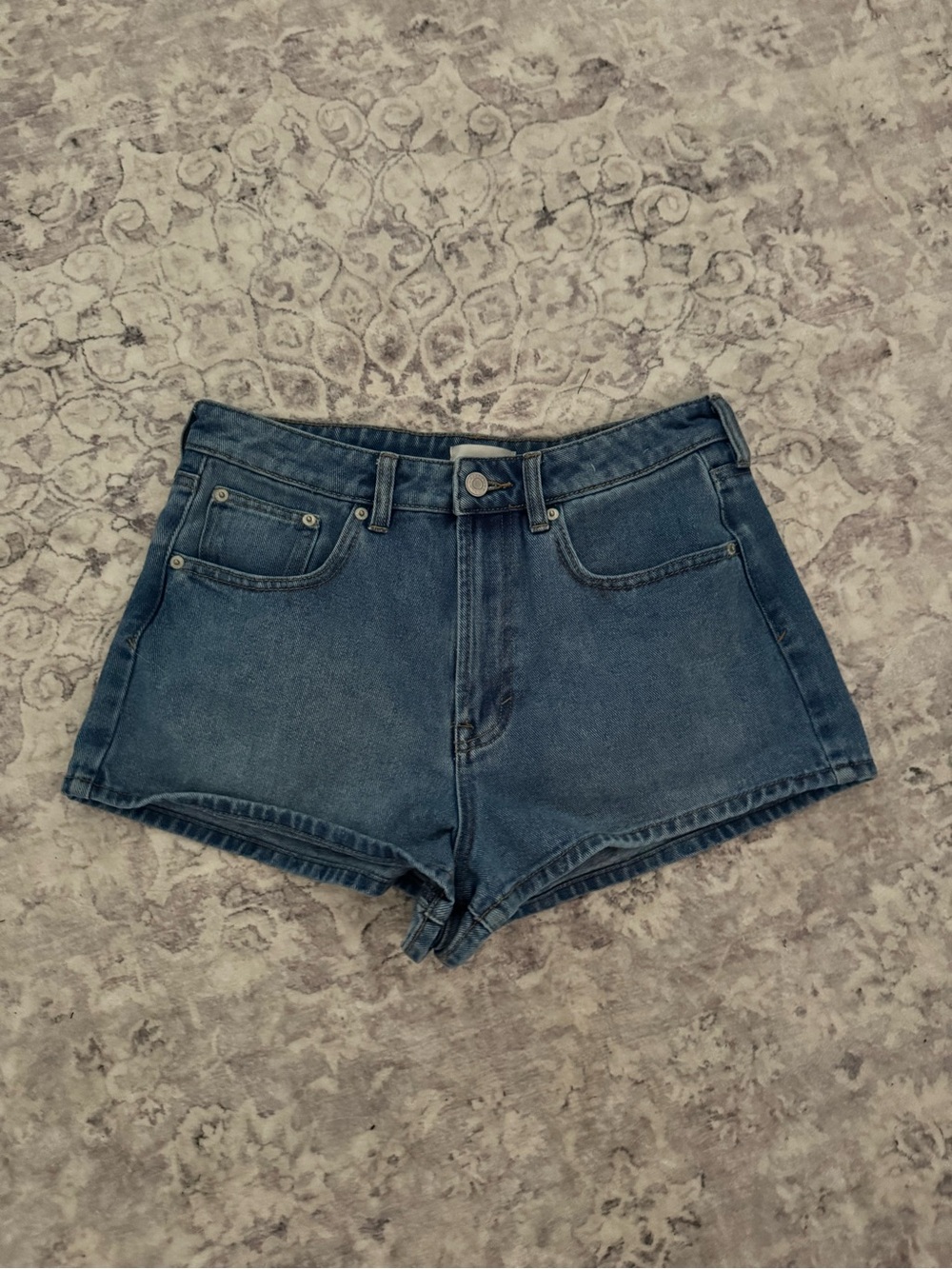 PacSun High-Rise Blue Denim Jean Shorts